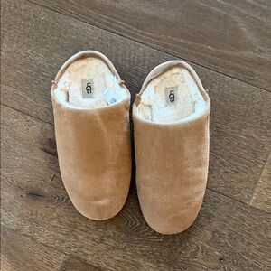 UGG Chestnut Suede Slippers